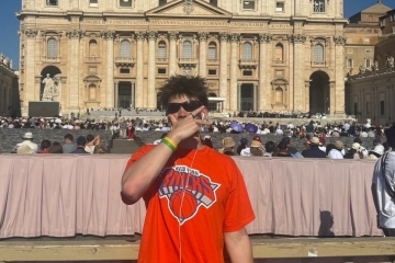 St. John's Student Robby DeLasho in Rome