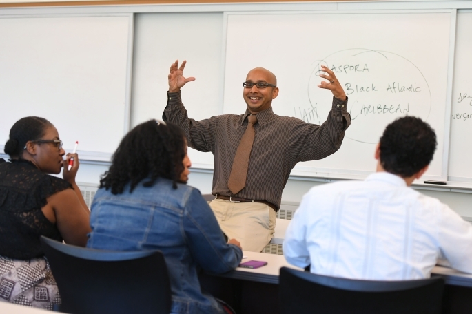 Professor Chetty teaching a class