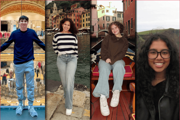 Image of four St. John's University Global Ambassadors