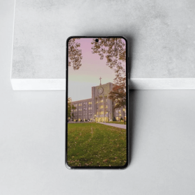 St. Augustine building featured on background of phone