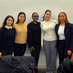 St. John's students from the Women on Wall Street Club