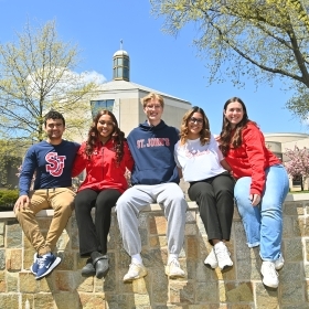 A group of St. john's university students