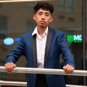 St. John's first generation college student, Miguel Dominguez