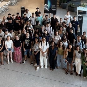 Study abroad group of students