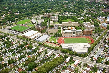 Ariel View of Queens Campus