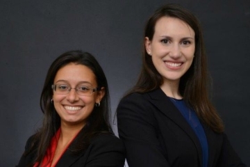 Stephanie Cipolla '16 and Christina Vlahos '17