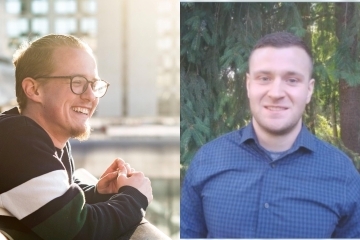 Headshots of Ryan and Luke