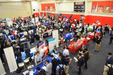 Overhead view of 2025 Career Fair