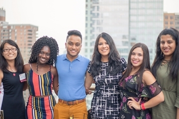 St. John's alumni pose for a photo