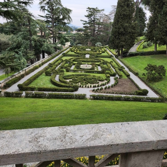 A view of vatican city garden