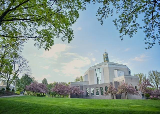 Exterior shot of St. Thomas More Church