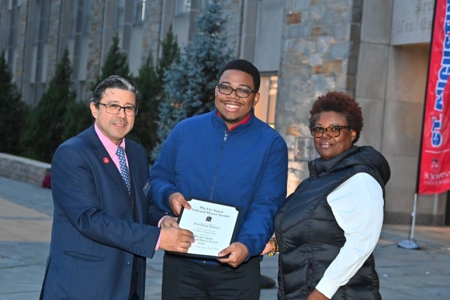 St. John's StormFest Honor Society Induction Ceremony Honoree