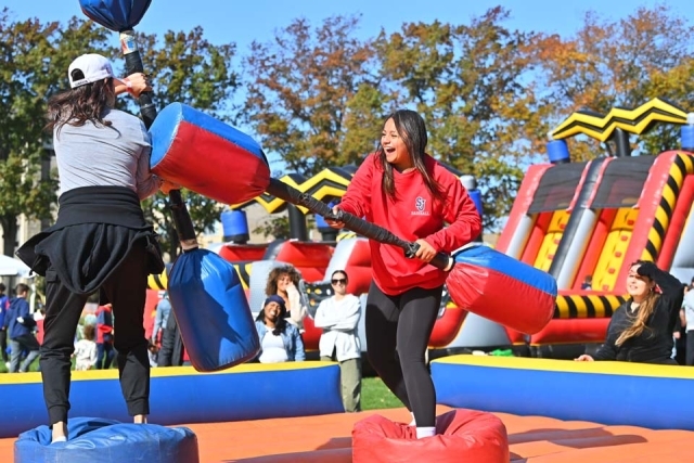 St. John's StormFest Guest enjoying activities outside 