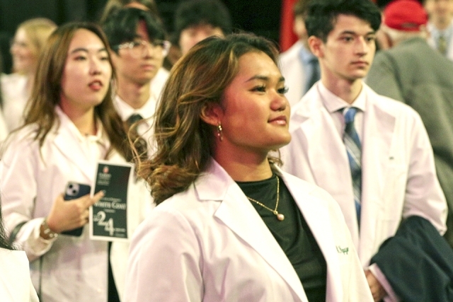 St. John’s University’s College of Pharmacy and Health Sciences received their white coats