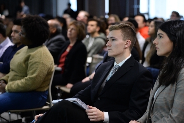 Audience of students