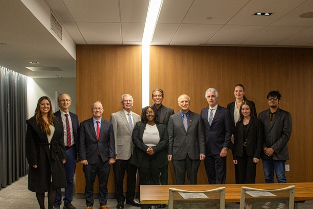 Participants and attendees of James and Eileen Christmas Business Plan Competition