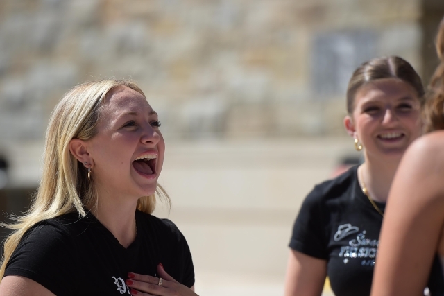 St. John's students laughing