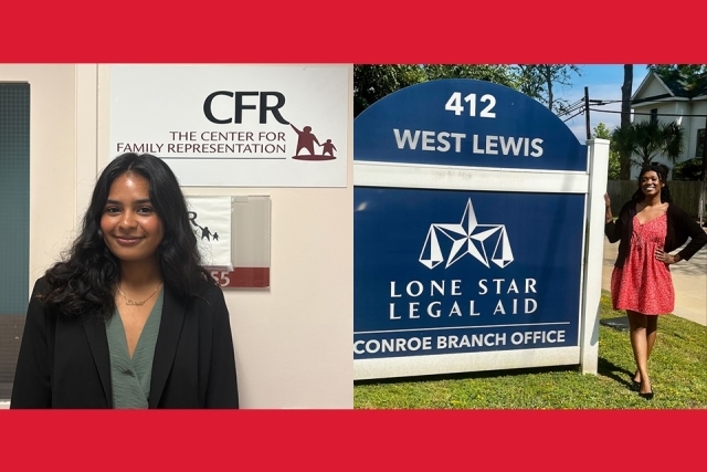 2025 Summer Public Interest Fellows Megan P. Denman and Sophia Francisco