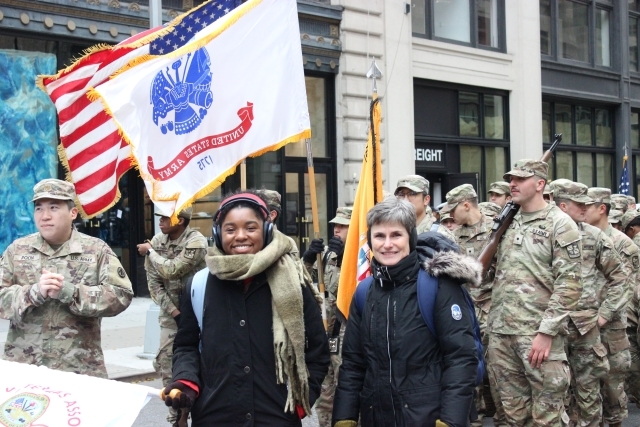 Veteran Parade with Participants
