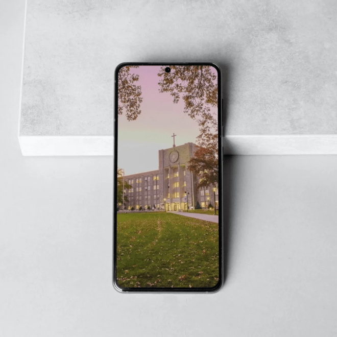 St. Augustine building featured on background of phone