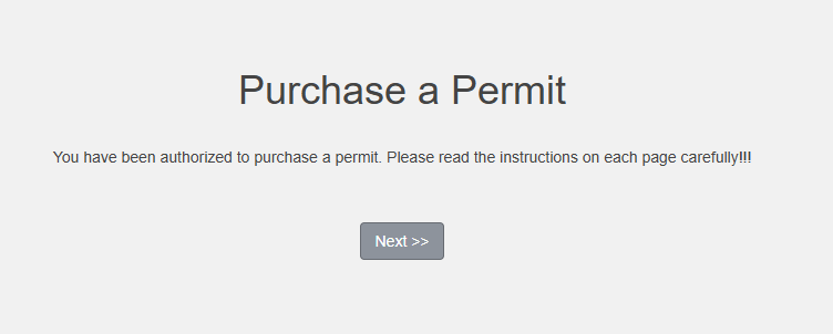 Purchase a Permit Prompt